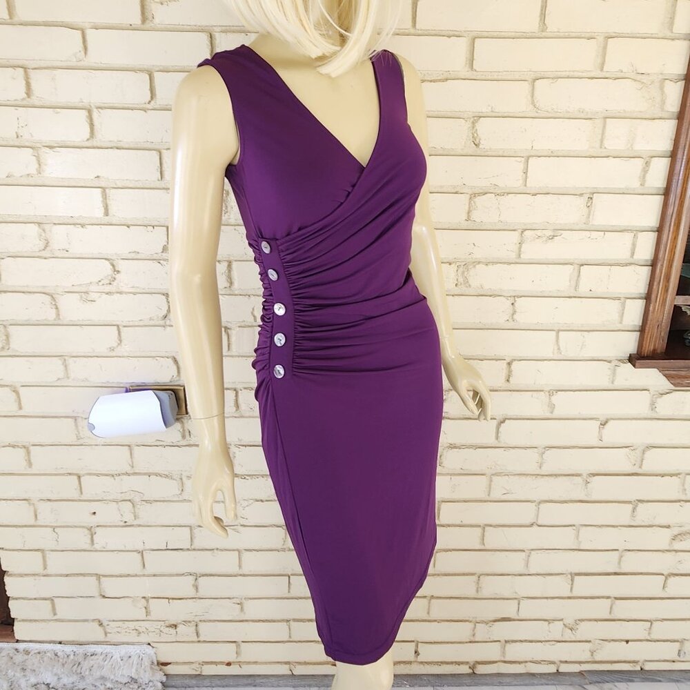 Nwt Ever Pretty Womens Knee Length Purple Dress Size 4